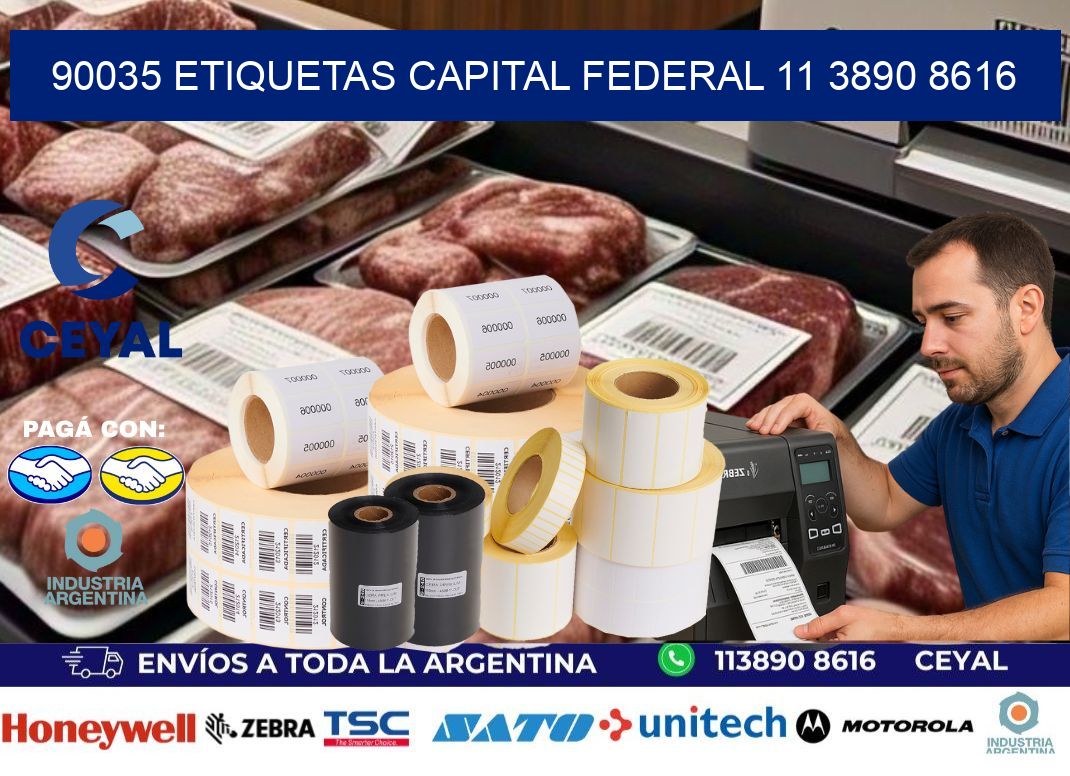 90035 ETIQUETAS CAPITAL FEDERAL 11 3890 8616
