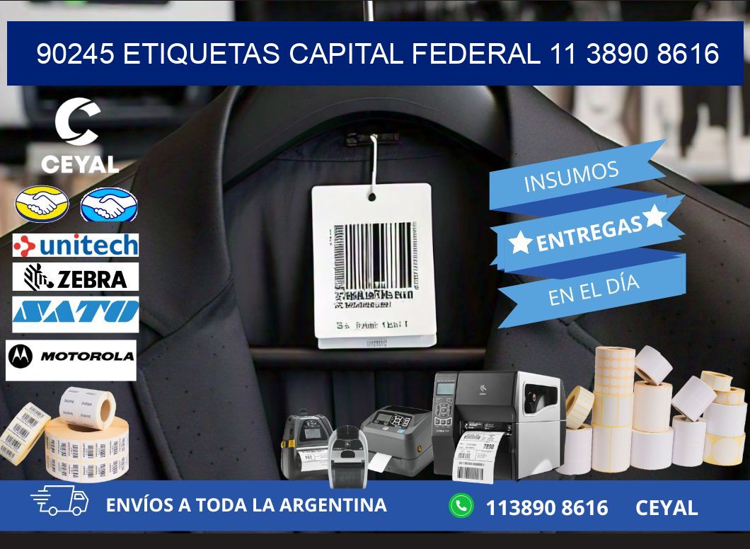90245 ETIQUETAS CAPITAL FEDERAL 11 3890 8616