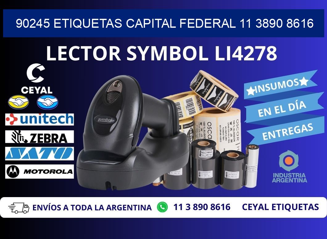 90245 ETIQUETAS CAPITAL FEDERAL 11 3890 8616