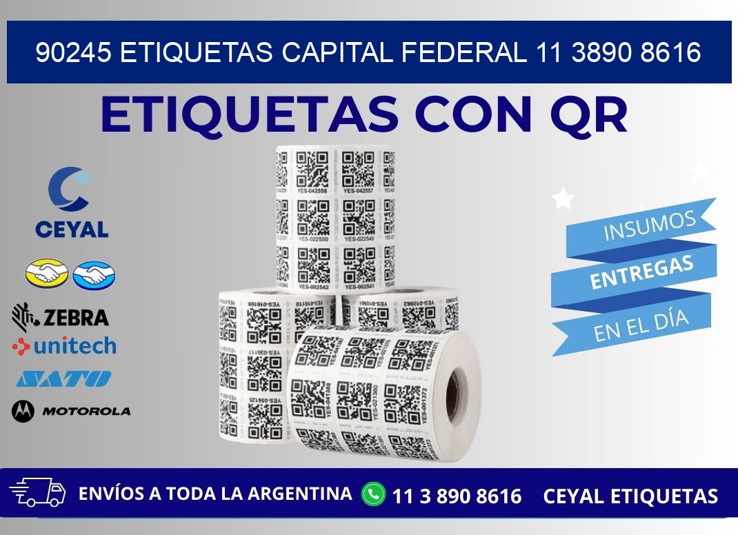 90245 ETIQUETAS CAPITAL FEDERAL 11 3890 8616