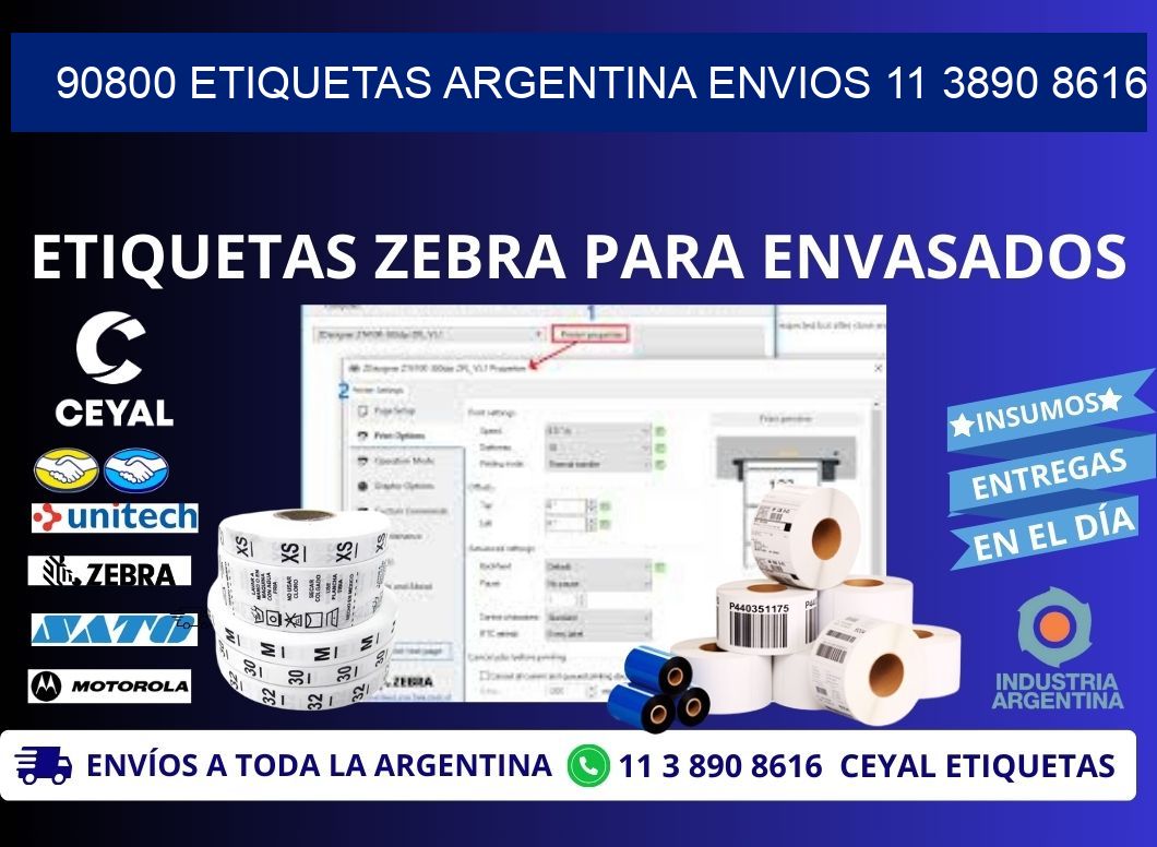 90800 ETIQUETAS ARGENTINA ENVIOS 11 3890 8616
