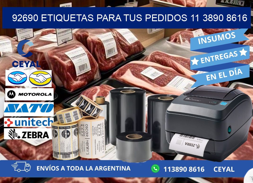 92690 ETIQUETAS PARA TUS PEDIDOS 11 3890 8616