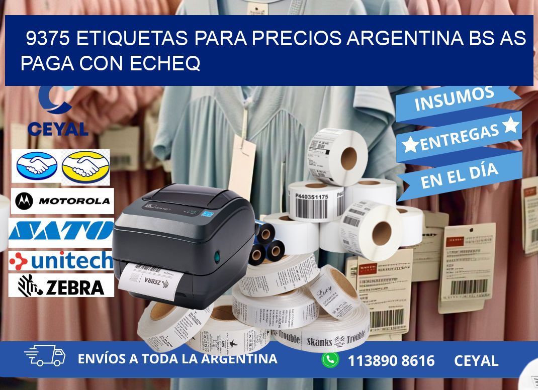9375 ETIQUETAS PARA PRECIOS ARGENTINA BS AS PAGA CON ECHEQ