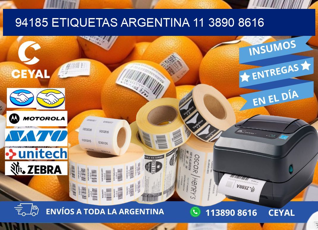 94185 ETIQUETAS ARGENTINA 11 3890 8616