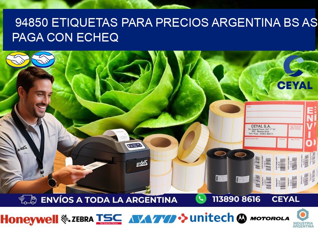 94850 ETIQUETAS PARA PRECIOS ARGENTINA BS AS PAGA CON ECHEQ