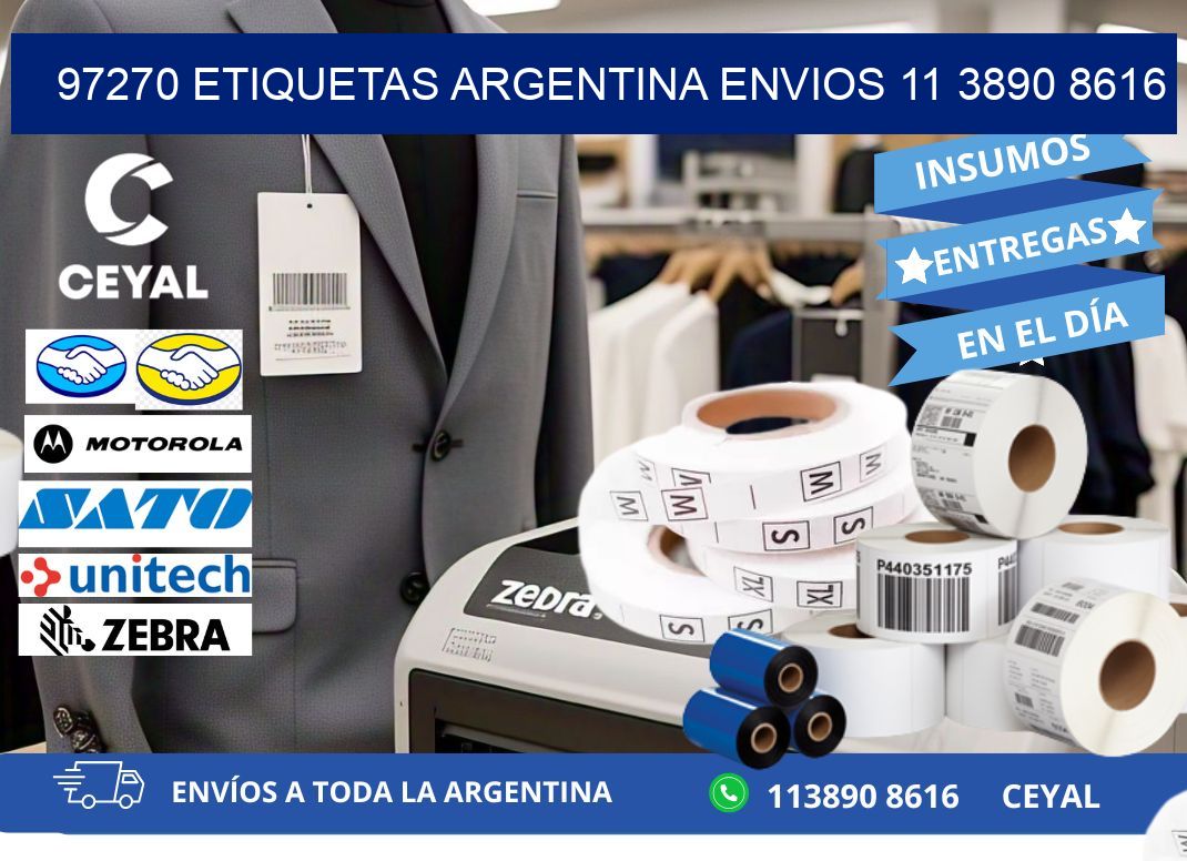 97270 ETIQUETAS ARGENTINA ENVIOS 11 3890 8616