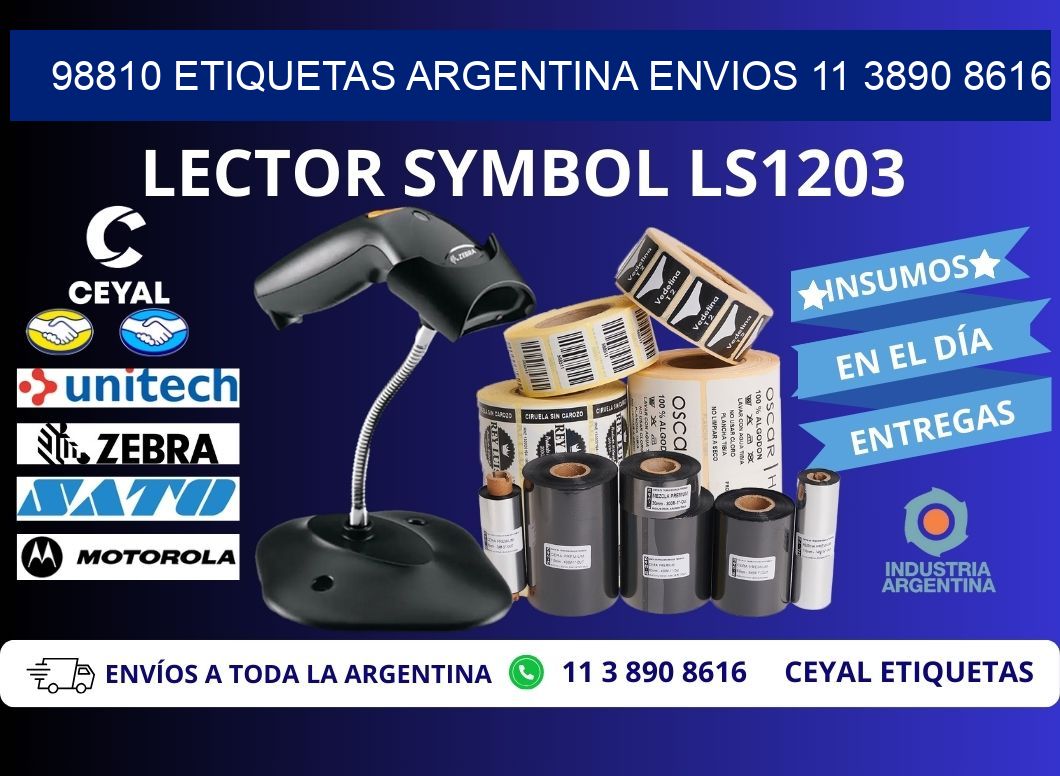 98810 ETIQUETAS ARGENTINA ENVIOS 11 3890 8616