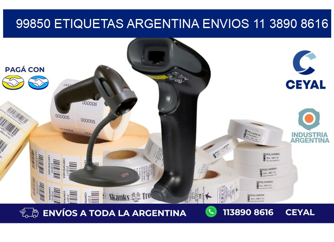 99850 ETIQUETAS ARGENTINA ENVIOS 11 3890 8616