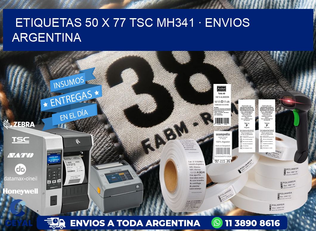 ETIQUETAS 50 x 77 TSC MH341 · ENVIOS ARGENTINA