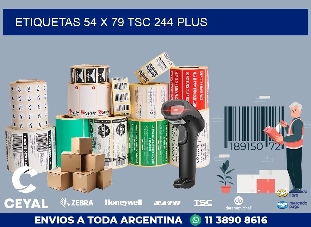 ETIQUETAS 54 x 79 TSC 244 PLUS