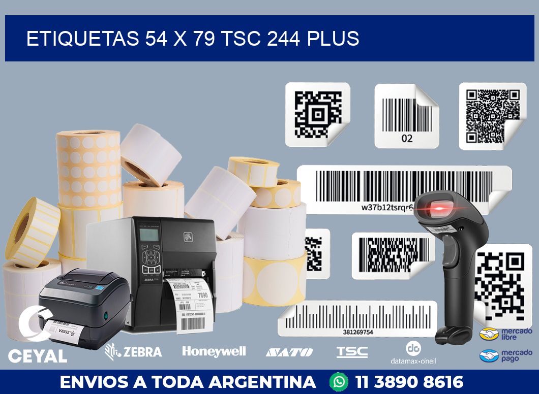 ETIQUETAS 54 x 79 TSC 244 PLUS