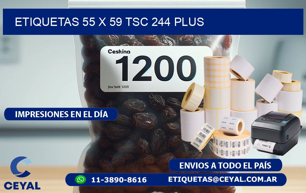 ETIQUETAS 55 x 59 TSC 244 PLUS