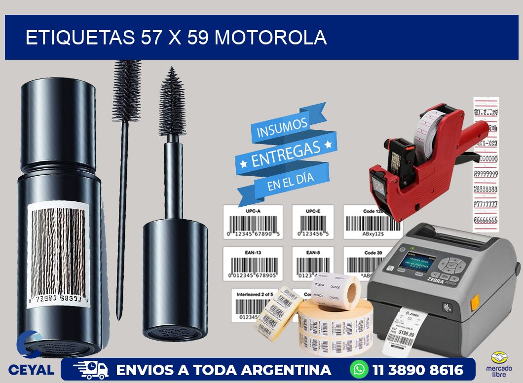 ETIQUETAS 57 x 59 MOTOROLA
