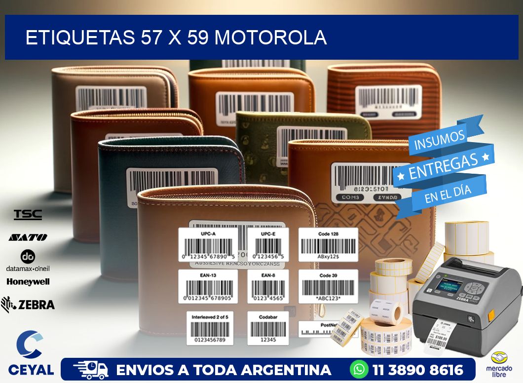 ETIQUETAS 57 x 59 MOTOROLA