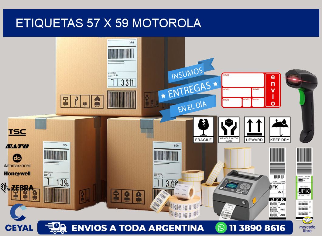 ETIQUETAS 57 x 59 MOTOROLA