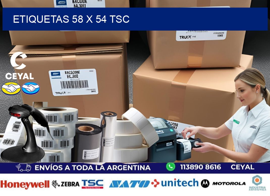 ETIQUETAS 58 x 54 TSC