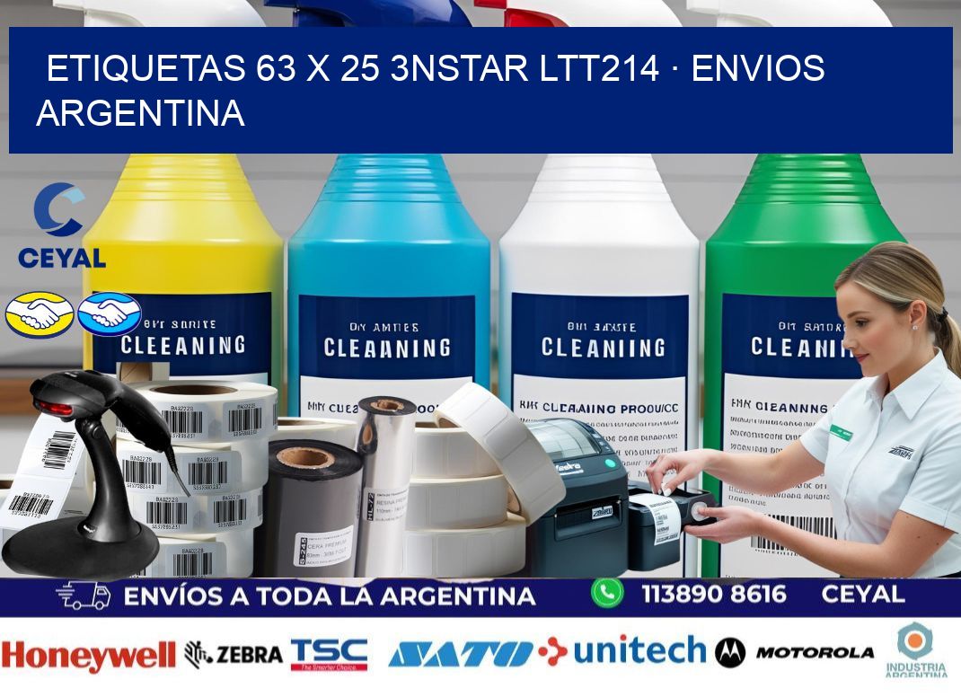 ETIQUETAS 63 x 25 3NSTAR LTT214 · ENVIOS ARGENTINA
