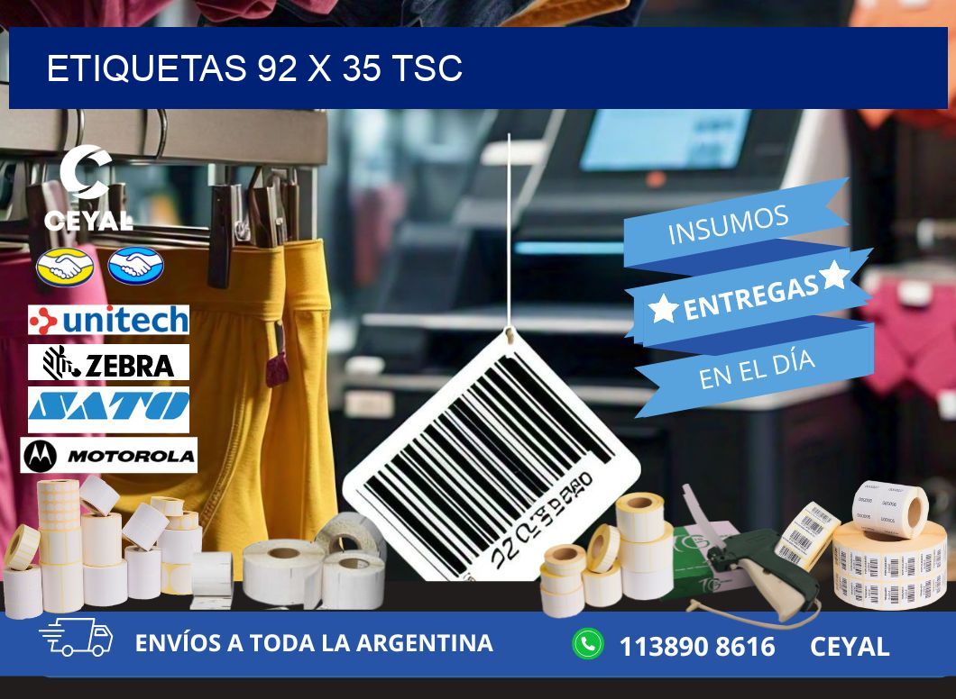 ETIQUETAS 92 x 35 TSC