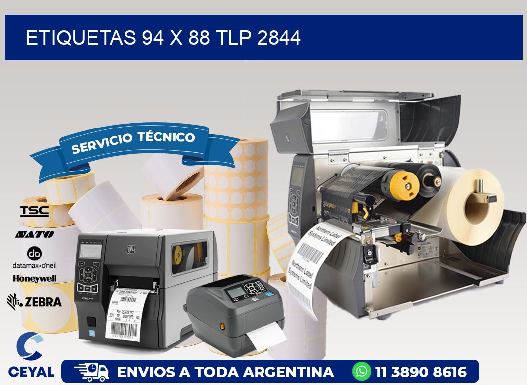 ETIQUETAS 94 x 88 TLP 2844