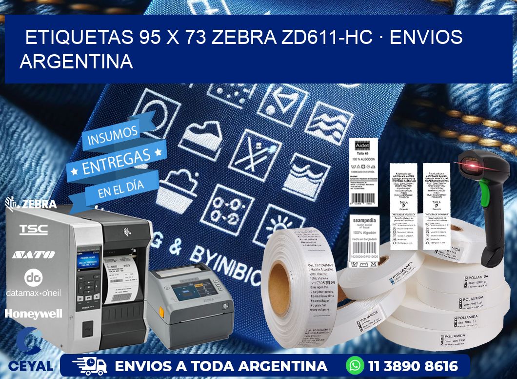 ETIQUETAS 95 x 73 ZEBRA ZD611-HC · ENVIOS ARGENTINA