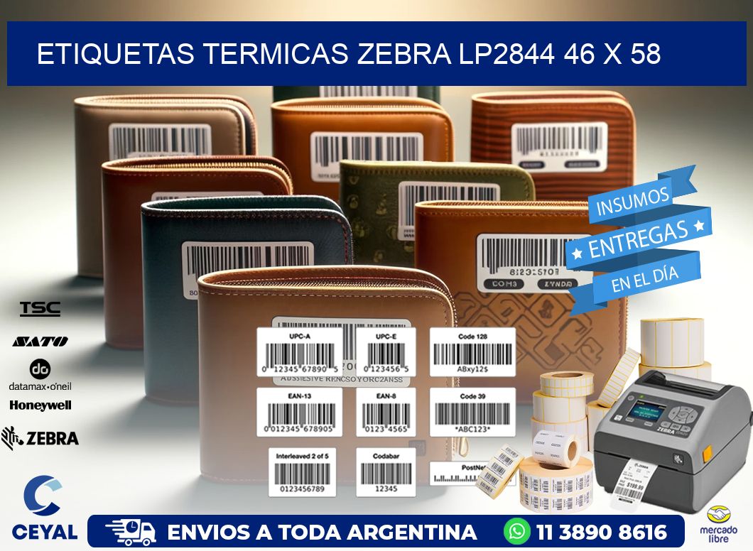 ETIQUETAS TERMICAS ZEBRA LP2844 46 x 58