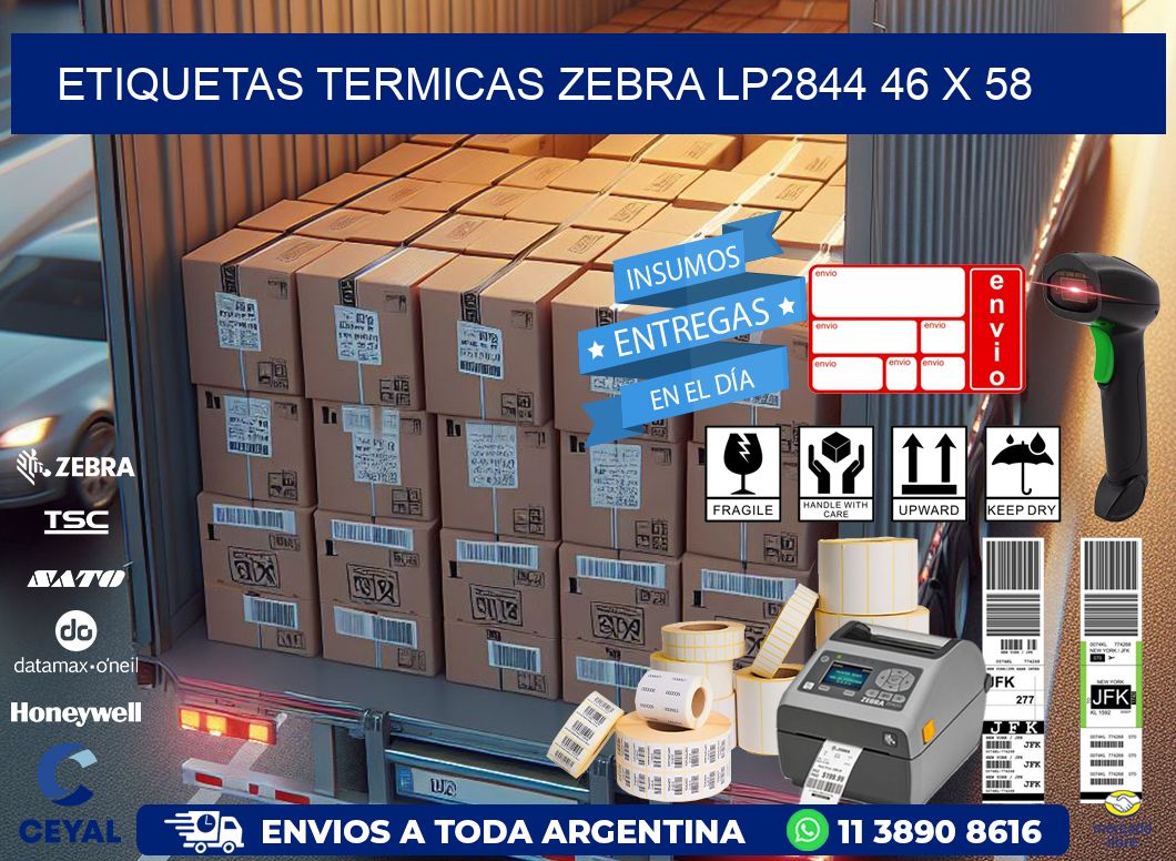ETIQUETAS TERMICAS ZEBRA LP2844 46 x 58