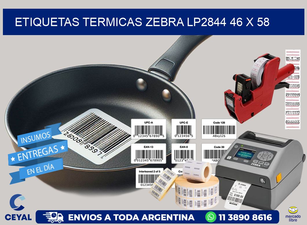 ETIQUETAS TERMICAS ZEBRA LP2844 46 x 58