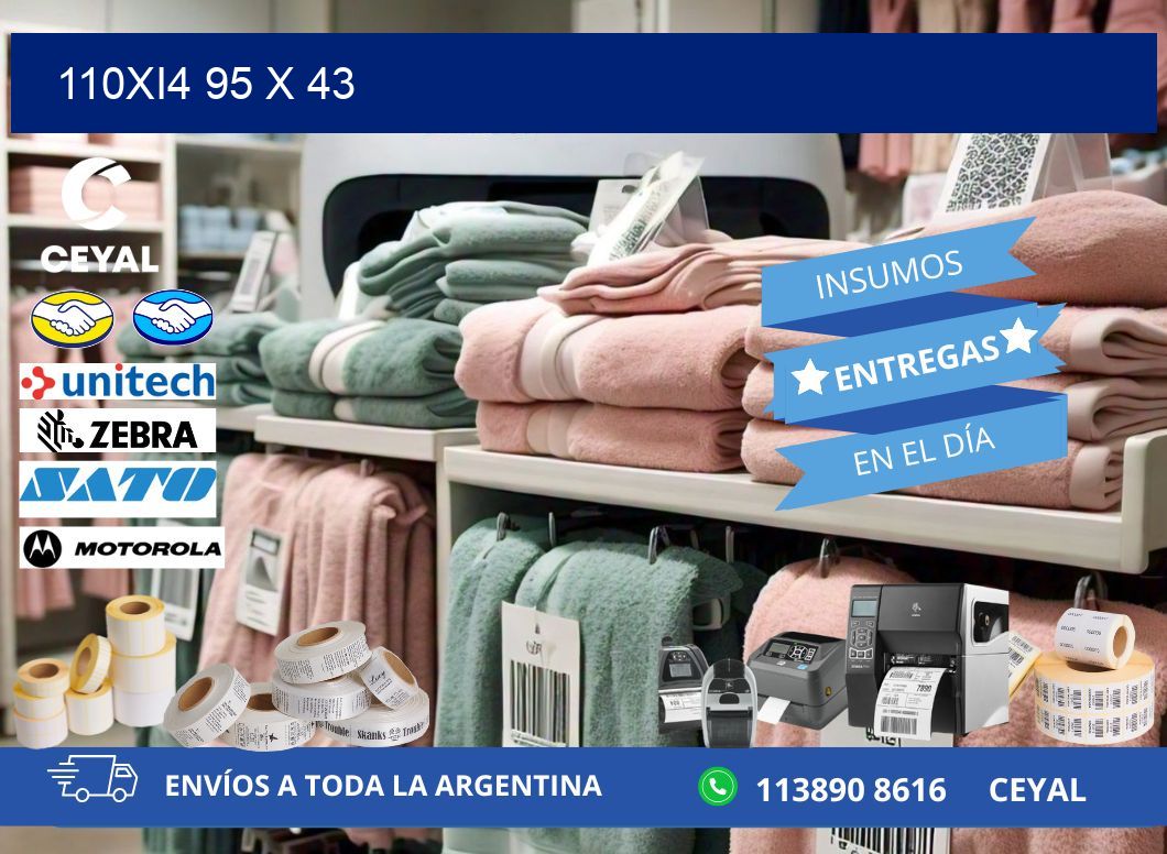 110Xi4 95 x 43