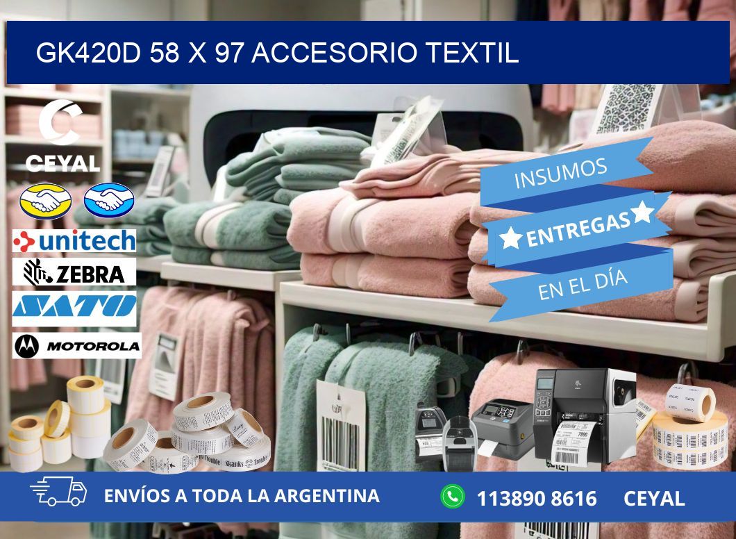 GK420D 58 x 97 ACCESORIO TEXTIL