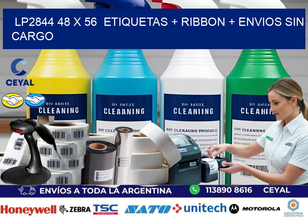 LP2844 48 x 56  etiquetas + ribbon + envios sin cargo