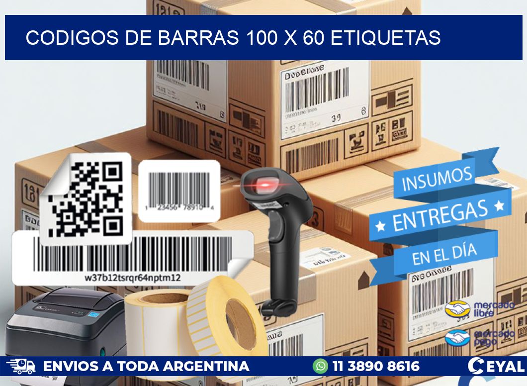 codigos de barras 100 x 60 etiquetas