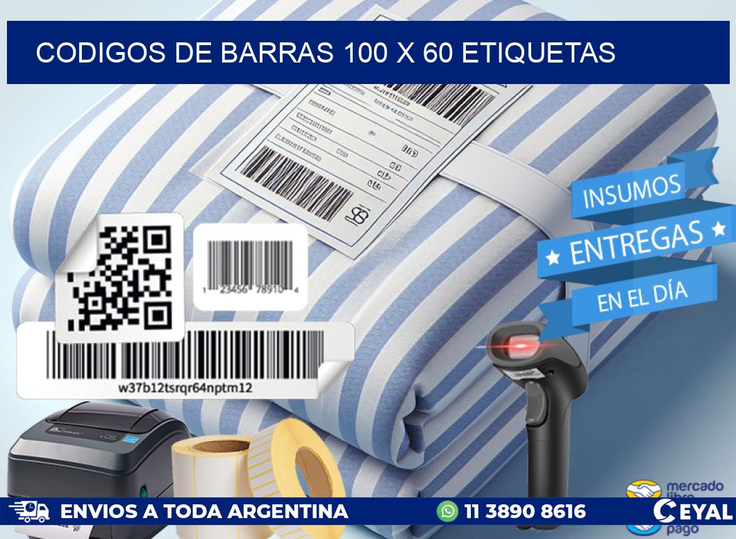 codigos de barras 100 x 60 etiquetas