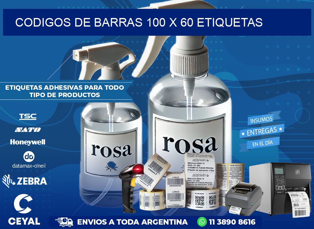 codigos de barras 100 x 60 etiquetas
