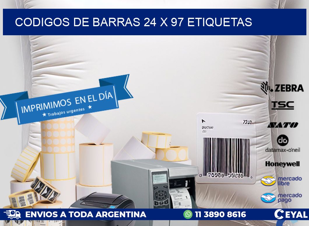 codigos de barras 24 x 97 etiquetas