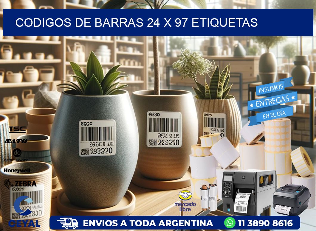 codigos de barras 24 x 97 etiquetas