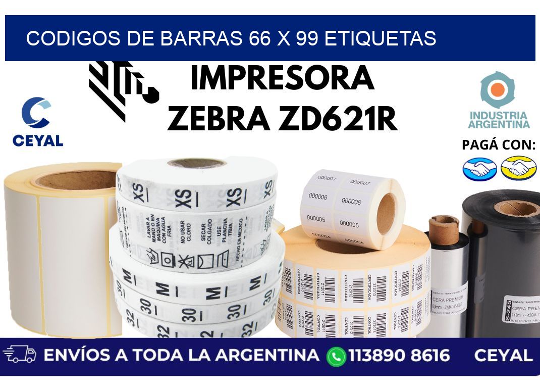 codigos de barras 66 x 99 etiquetas
