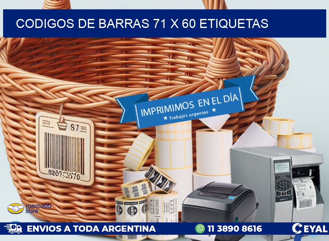 codigos de barras 71 x 60 etiquetas