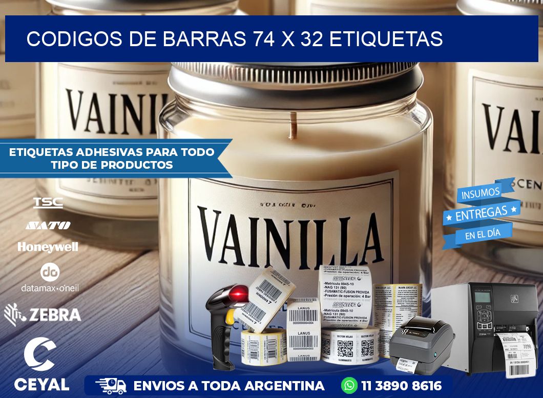 codigos de barras 74 x 32 etiquetas