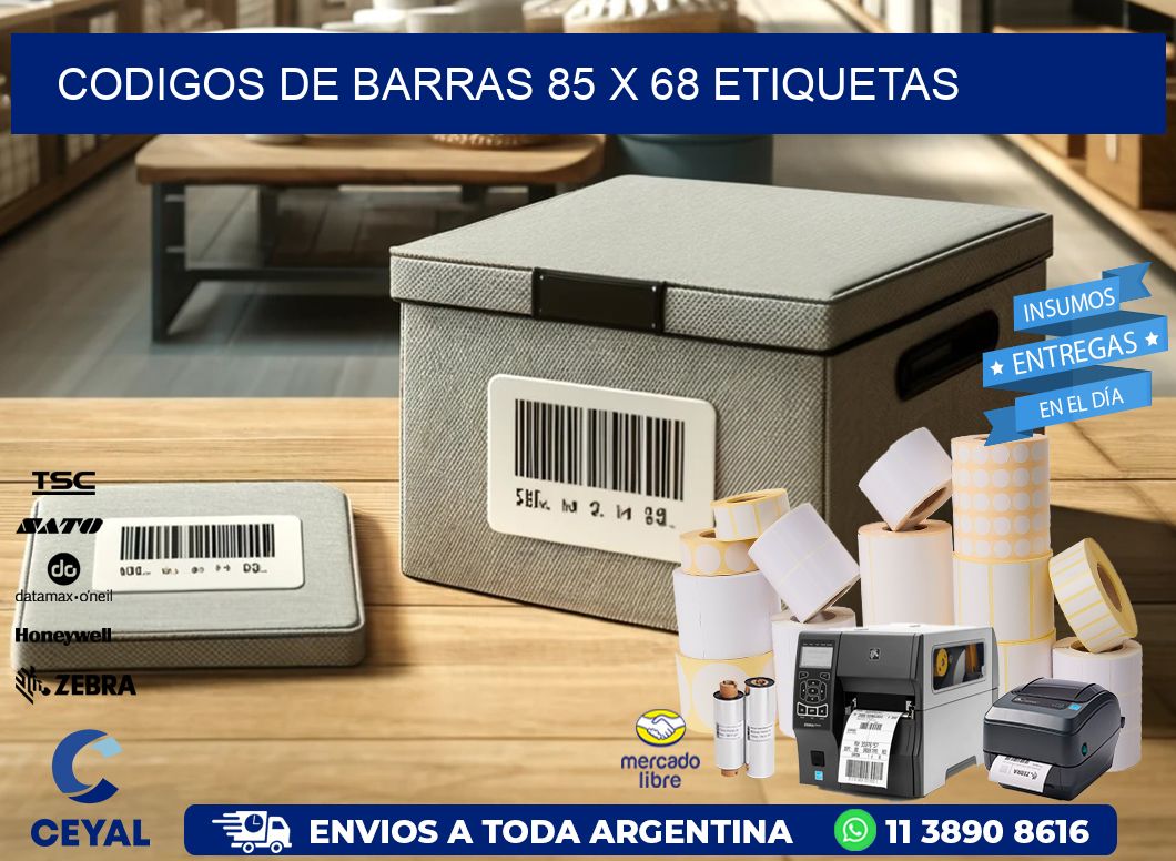 codigos de barras 85 x 68 etiquetas