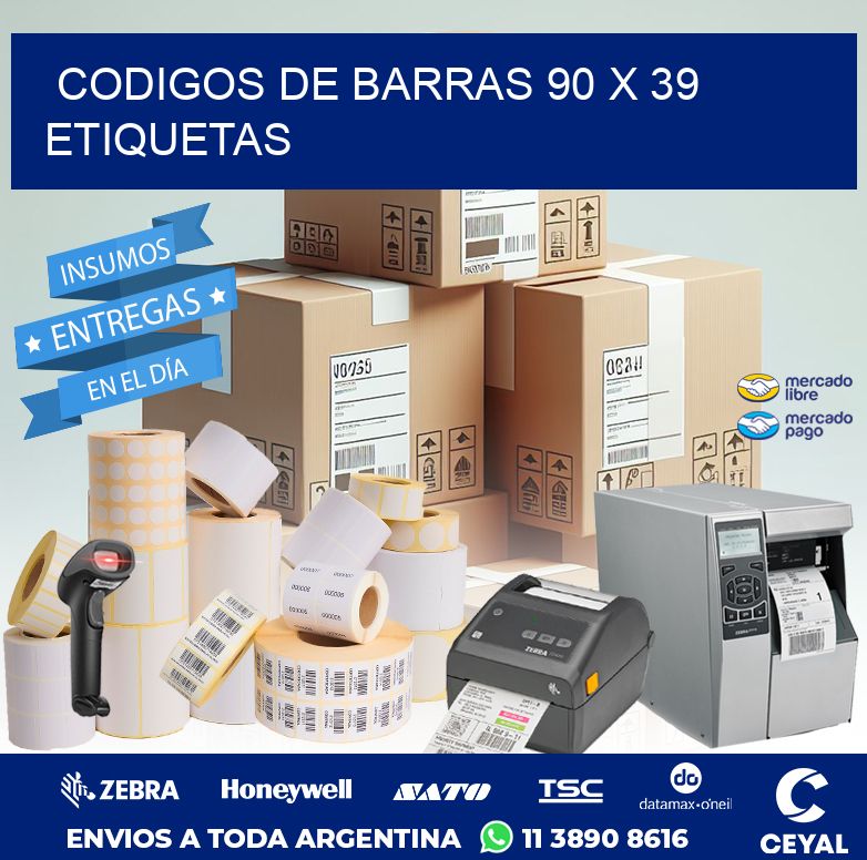 codigos de barras 90 x 39 etiquetas