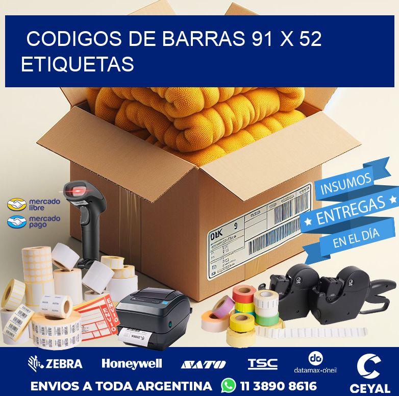 codigos de barras 91 x 52 etiquetas