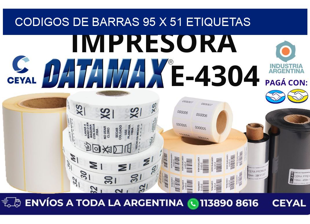 codigos de barras 95 x 51 etiquetas
