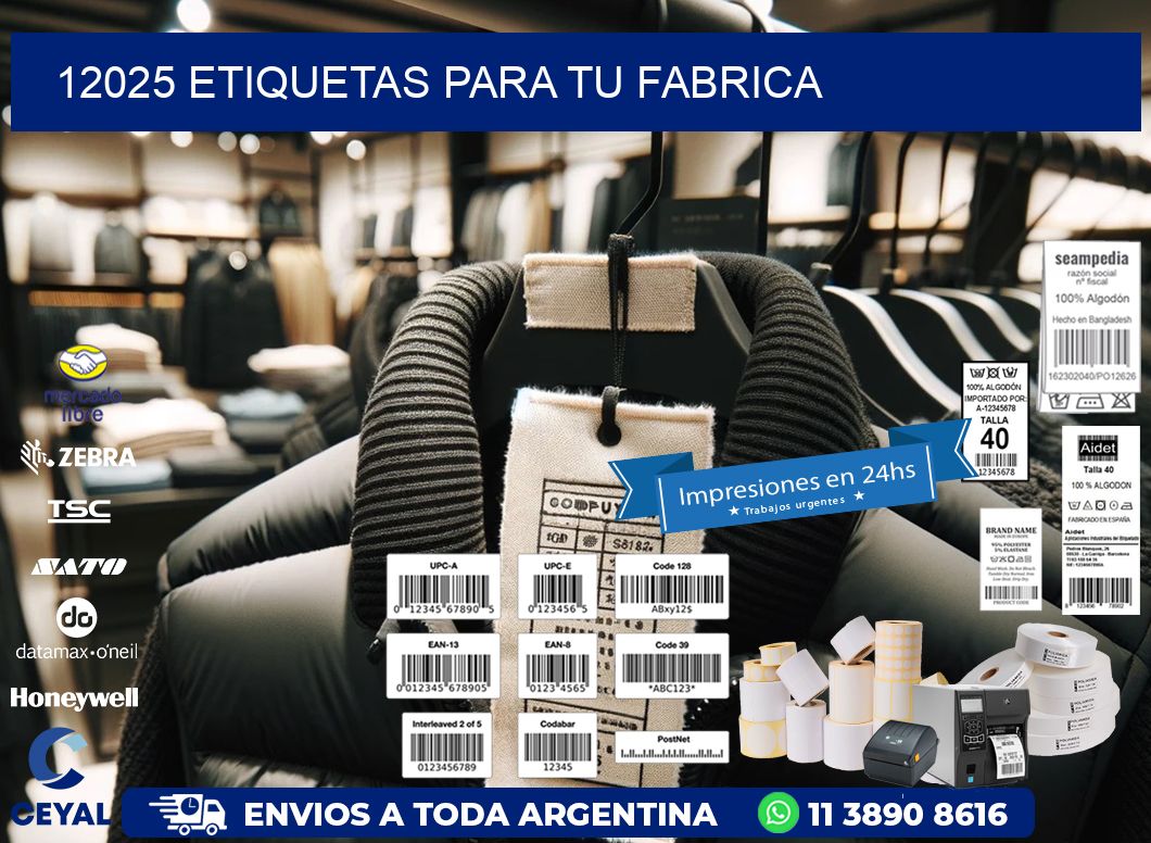 12025 etiquetas para tu fabrica