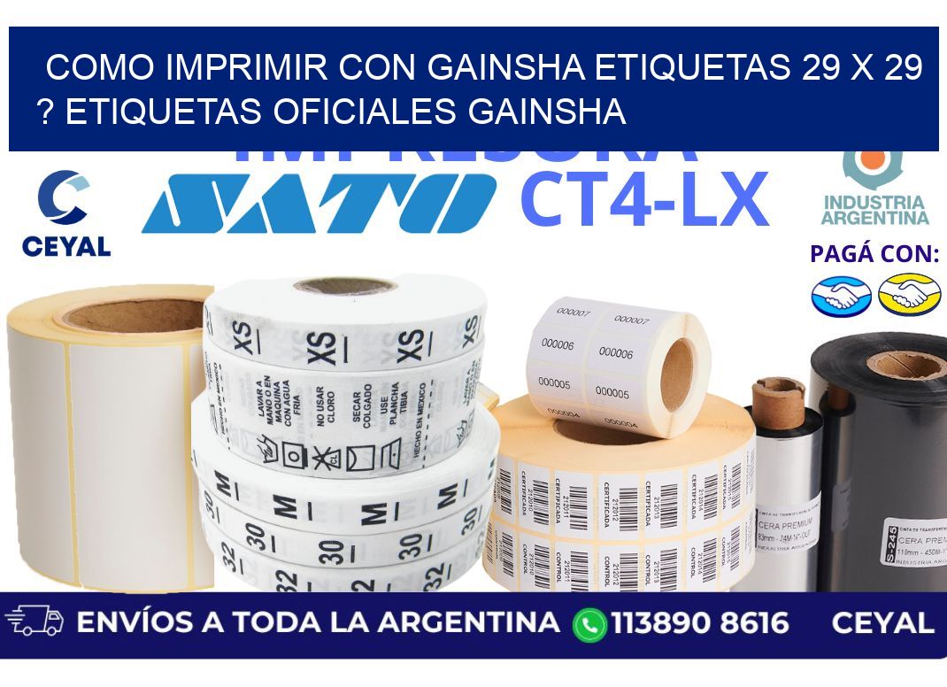 como imprimir con gainsha etiquetas 29 x 29 ? etiquetas oficiales gainsha