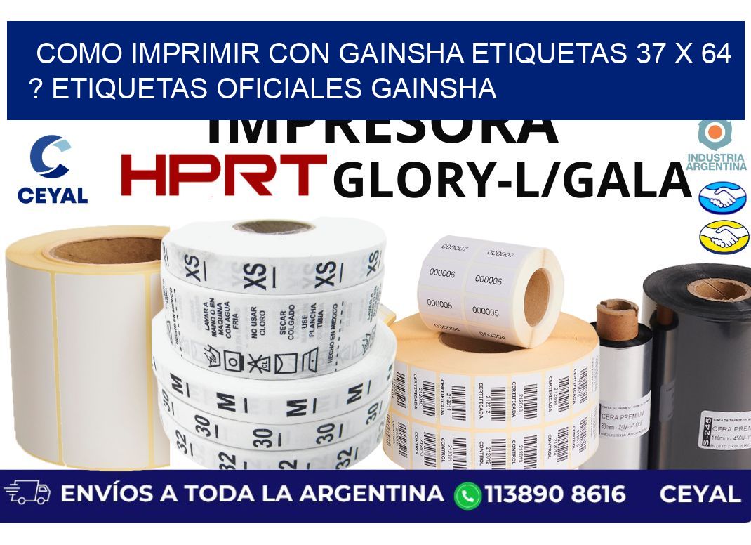 como imprimir con gainsha etiquetas 37 x 64 ? etiquetas oficiales gainsha