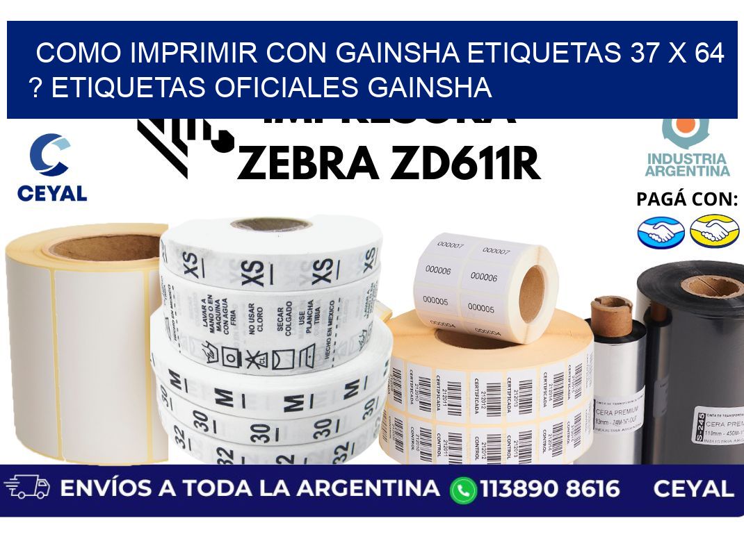 como imprimir con gainsha etiquetas 37 x 64 ? etiquetas oficiales gainsha
