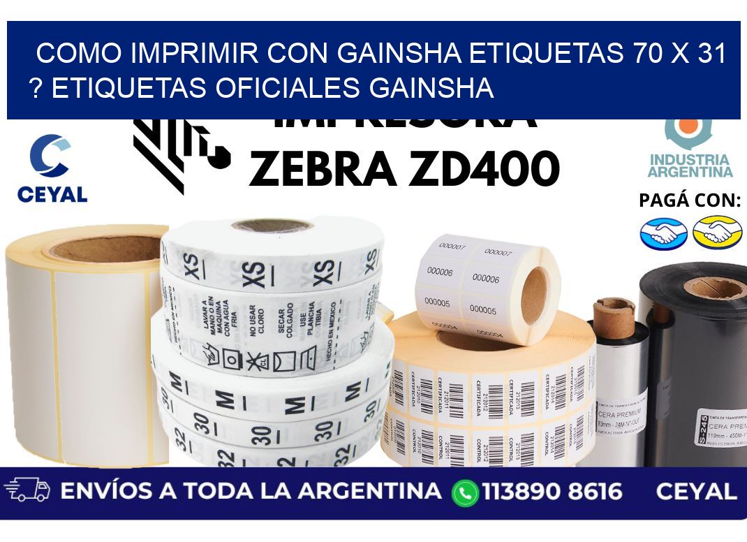 como imprimir con gainsha etiquetas 70 x 31 ? etiquetas oficiales gainsha