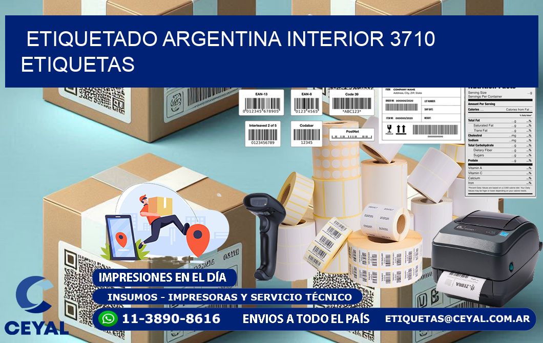 etiquetado argentina interior 3710 etiquetas