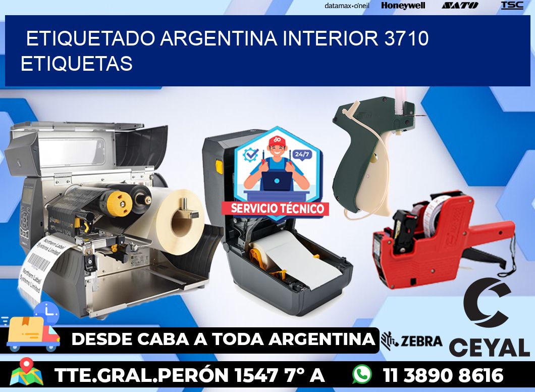 etiquetado argentina interior 3710 etiquetas