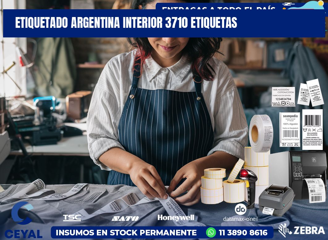 etiquetado argentina interior 3710 etiquetas
